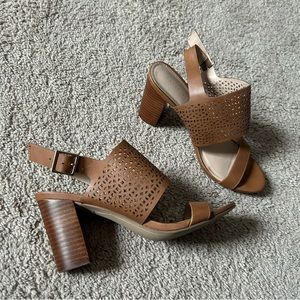 Kelly & Katie Brown Heeled Sandals